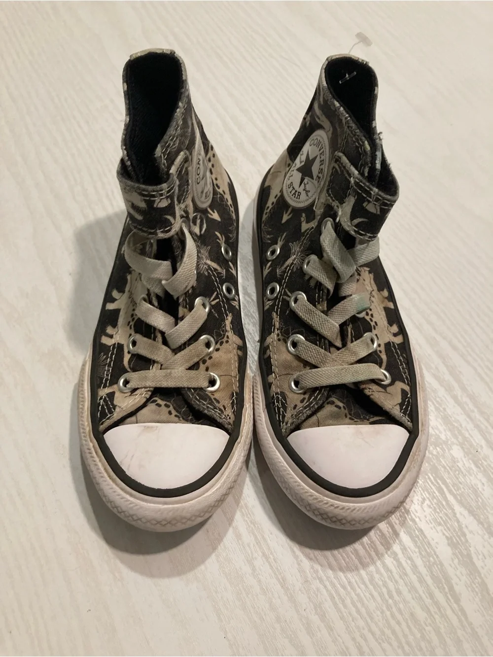 Converse Kids High-Top Sneakers in  Dinosaur Print